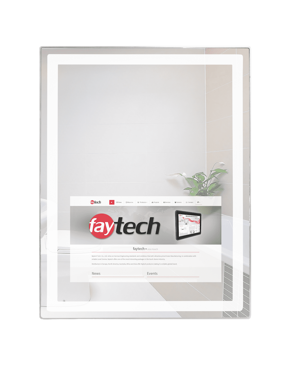15.6 Digital Smart & Interactive Touch Screen Mirror Monitor - Faytech ...